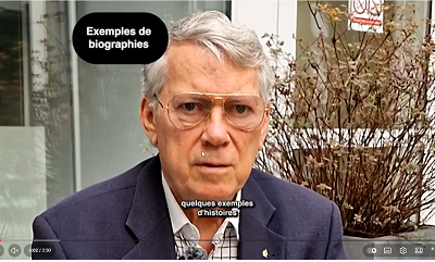 Trois exemples de biographie